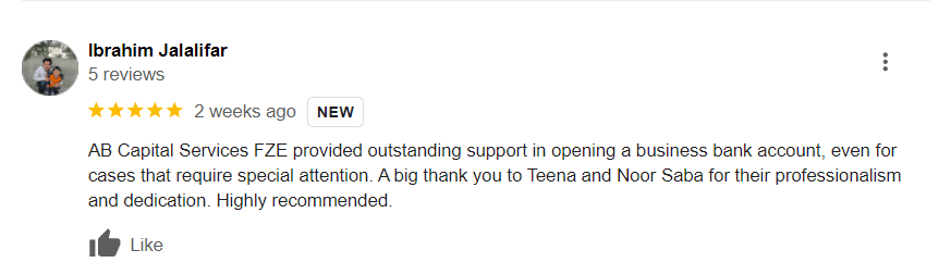 Reviews of AB Capital Services Dubai