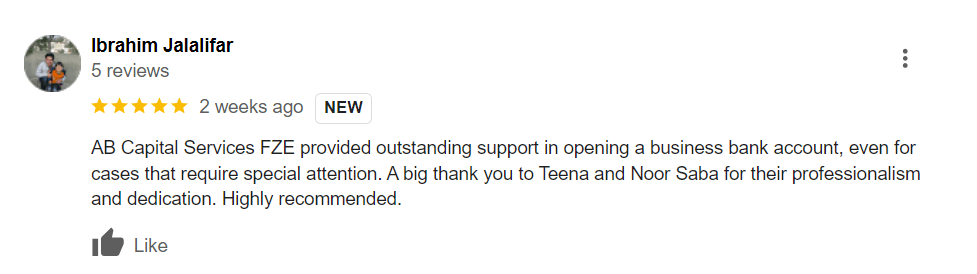 Reviews of AB Capital Services Dubai